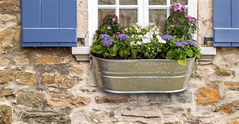 galvanized metal window box|galvanized window boxes.